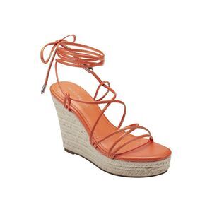 MARC FISHER Womens Brown 1" Platform Kyle Almond Toe Wedge Espadrille Shoes 10 M